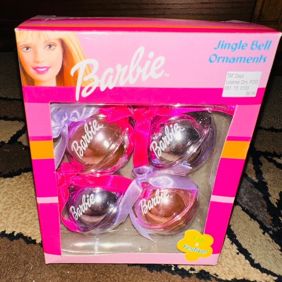 SOLD Barbie Y2K Christmas Ornament 2003 Jingle Bell Ornaments - Picture 2 of 7